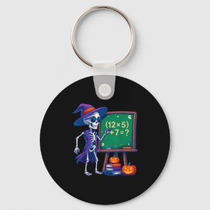 67 Teacher Halloween Skeleton Six Seven Meme Math Keychain