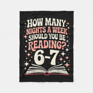 67 Teacher How Many Nights A Week Should You Be Re Fleece Blanket