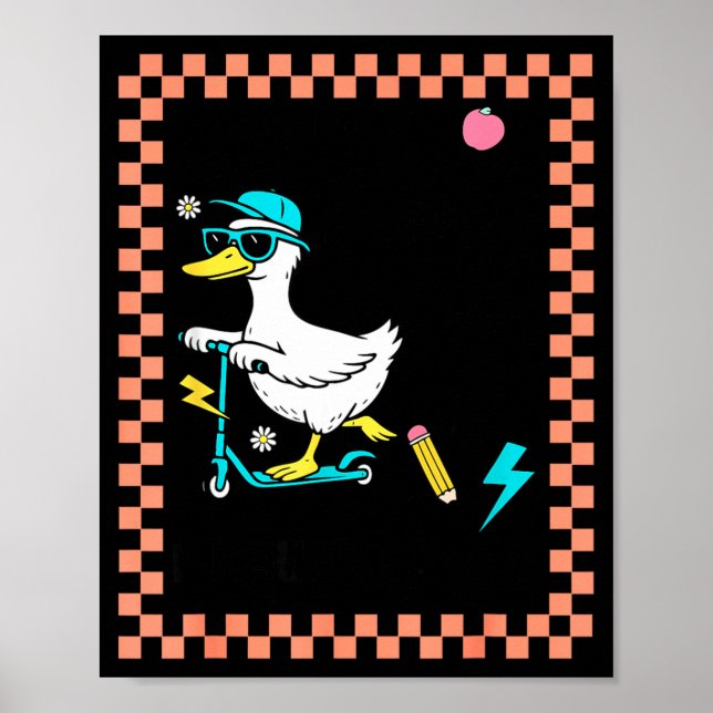 67 Teacher Why Was 6 Afraid Of 7 Because 7 8 9 Six Poster (Front)