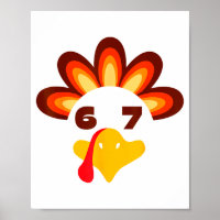 67 Thanksgiving Funny 6 7 Six Seven Turkey Social 