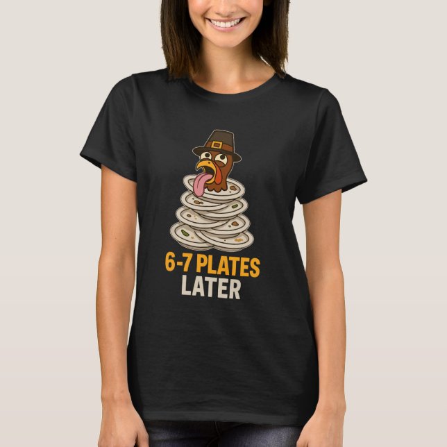 67 Thanksgiving Funny Turkey 6-7 Meme Six Seven Bo T-Shirt (Front)