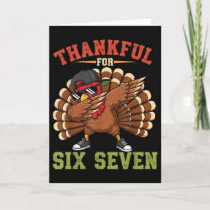 67 Thanksgiving Meme Funny Thankful Turkey Dabbing Card