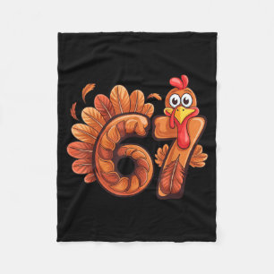 67 Thanksgiving Turkey Fleece Blanket