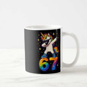 67 Unicorn Dabbing Six Seven Meme Funny _1 Coffee Mug