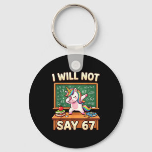 67 Unicorn For Girls Six Seven Meme Brainrot Funny Keychain