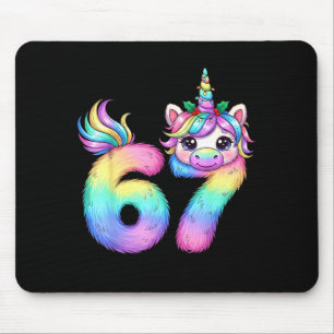 67 Unicorn Meme Girls Pajamas Funny Christmas Wome Mouse Pad