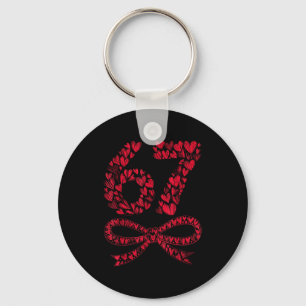 67 Valentine’s Day Heart Meme – Trendy Six Seven Keychain