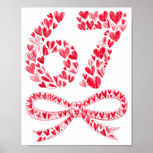 67 Valentine’s Day Heart Meme – Trendy Six Seven  Poster