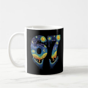 67 Van Gogh Starry Night Ice Cream Drip Funny Coffee Mug