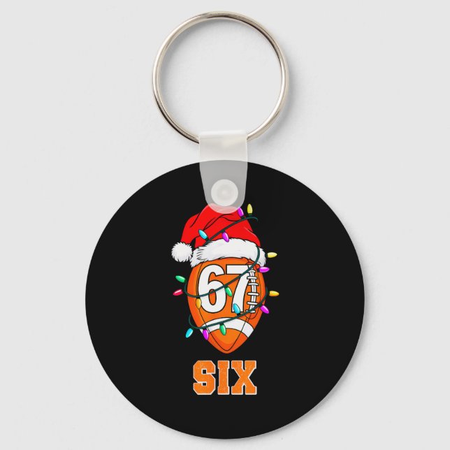 67endy Xmas Football – Six &amp; Seven Matching Co Keychain (Front)