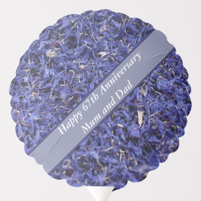 67th Anniversary Editable Balloon (Front)