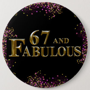 67th Birthday Button
