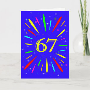 67th Birthday Explosion Card