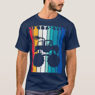 67th Birthday Gift Monster Truck Shirt 67 Year Old