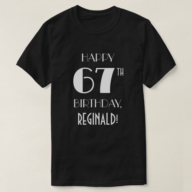 67th Birthday Party - Art Deco Inspired Look Shirt (Design Front)