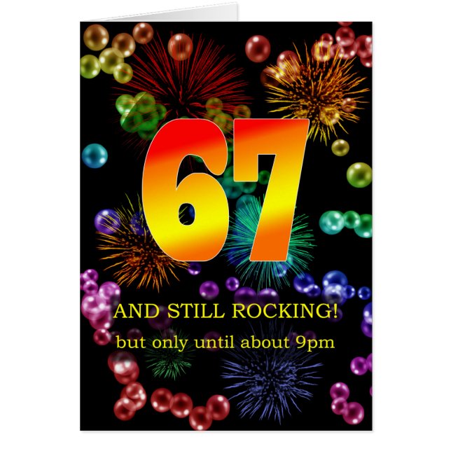 67th Birthday Still Rocking Cards (Front)