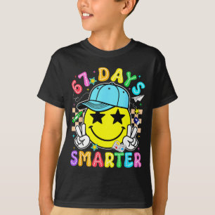 67th Day Of School 67 Days Smarter Teacher Boy Gir T-Shirt
