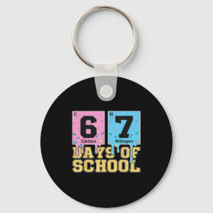 67th Day Of School Chemical Eements Teacher Boy Gi Keychain