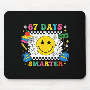 67th Day Of School Funny 67 Days Smarter Teacher B Mouse Pad