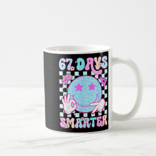 67th Day Of School Shirt 67 Days Smarter Teacher B Coffee Mug