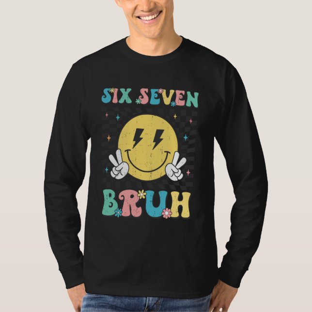 67th Day of School Shirt Six Seven Bruh Teacher Bo (Front)