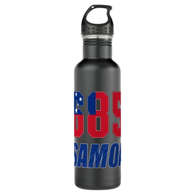 685 Samoa Design Clothing   Stainless Steel Water Bottle (Front)