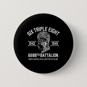 6888th Central Postal Directory Battalion 6 Triple Button