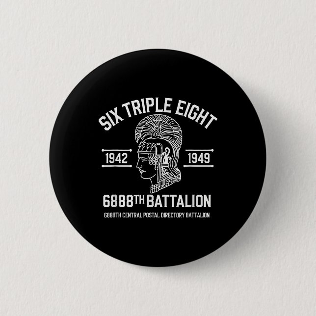 6888th Central Postal Directory Battalion 6 Triple Button (Front)