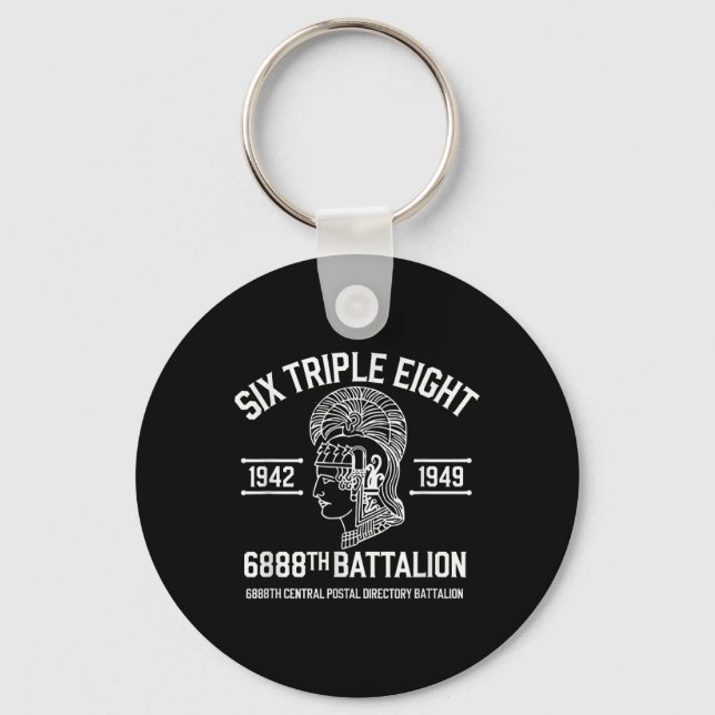 6888th Central Postal Directory Battalion 6 Triple Keychain (Front)