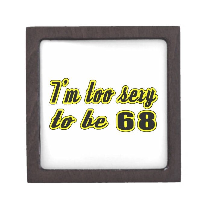 68 birthday designs premium trinket box