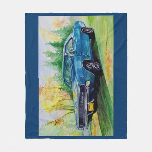 68 Dodge Charger Fleece Blanket