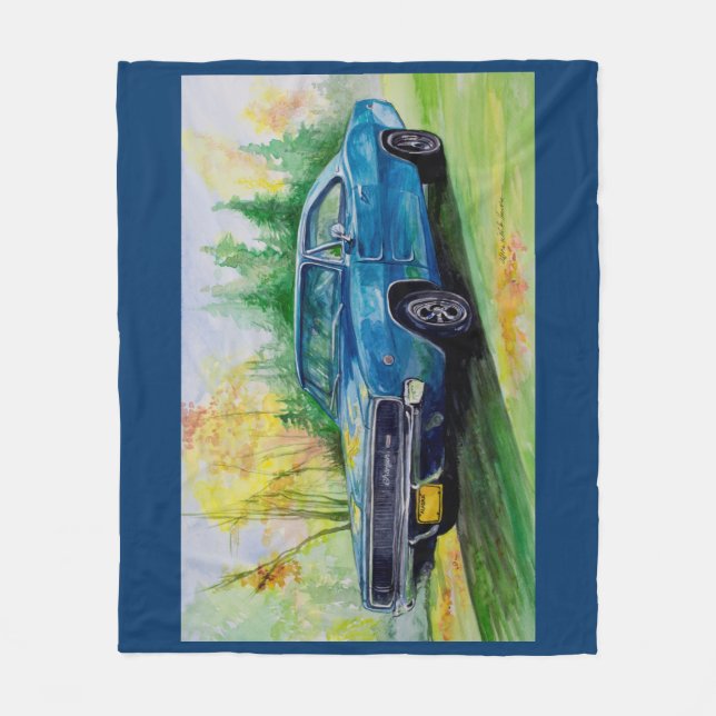68 Dodge Charger Fleece Blanket (Front)