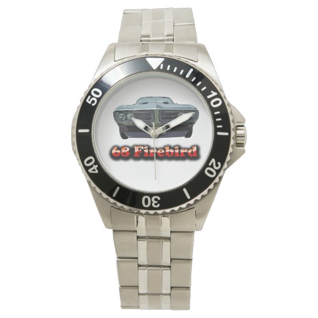 68 Firebird Classic Stainless Steel Watch (Front)
