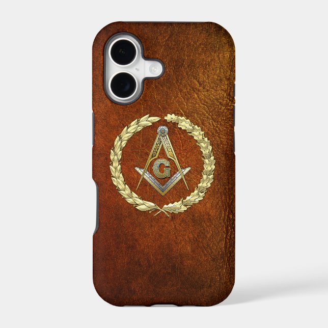 [68] Master Mason, 3rd Degree [Gold] Iphone Case (Back)