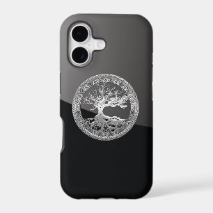[68] Silver Celtic Tree of Life iPhone 17 Case