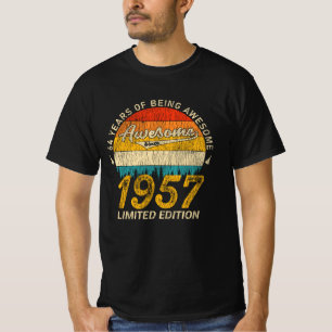 68 Year Old 1957 Retro Awesome 68th Birthday Gift T-Shirt