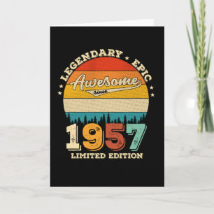 68 Year Old Bday 1957 Awesome 68th Birthday Gift Card