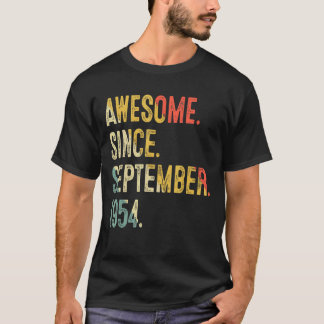 68 Years Old Awesome Since September 1954 68th Bir T-Shirt
