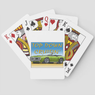 68Firebird_green_convt Poker Cards