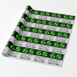 [ Thumbnail: 68th Birthday - Nerdy / Geeky Style "68" and Name Wrapping Paper ]