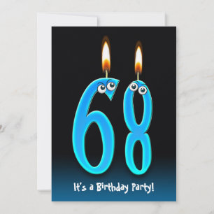 68th Birthday Party Invite