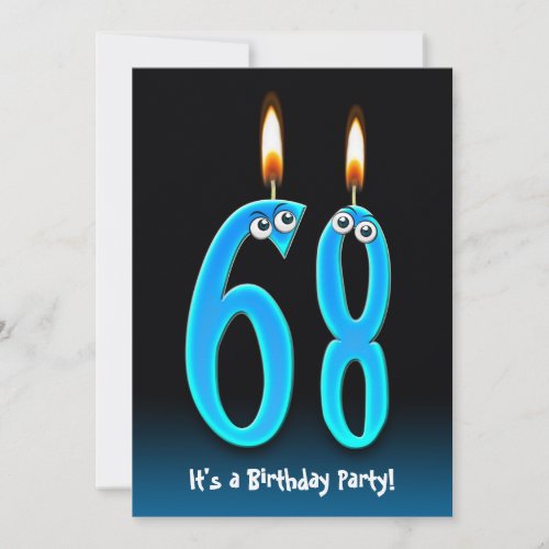 68th Birthday Party Invite