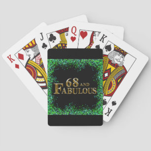 68th Birthday  Poker Cards