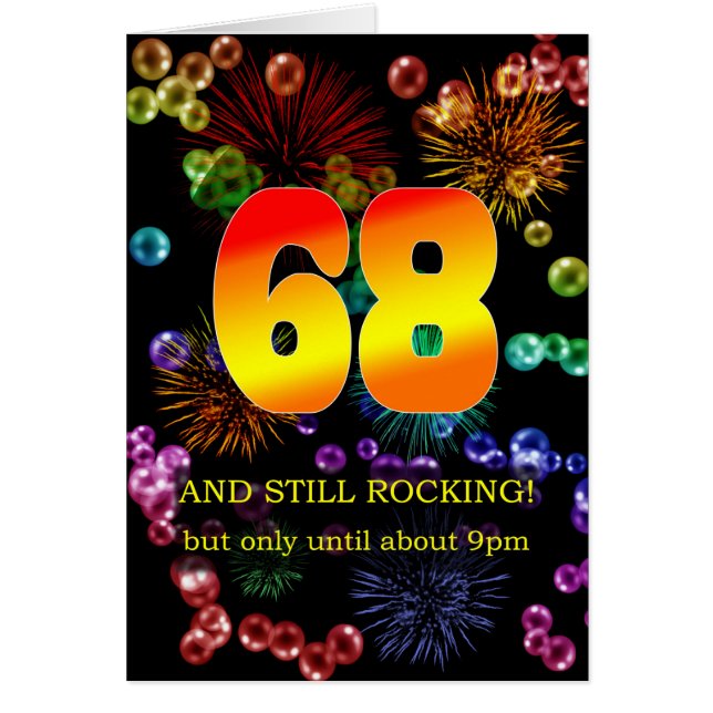 68th Birthday Still Rocking Cards (Front)
