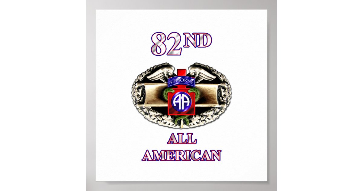 68W 82nd Airborne Division Poster | Zazzle