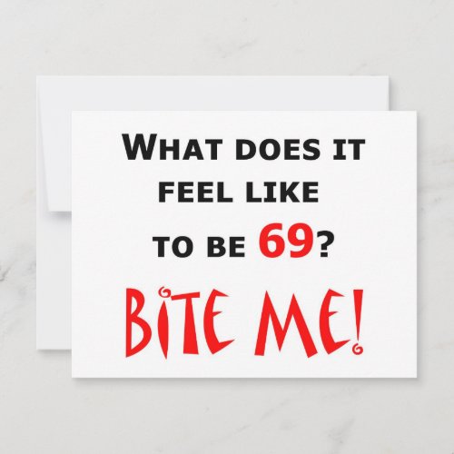 69 Bite Me! Invites