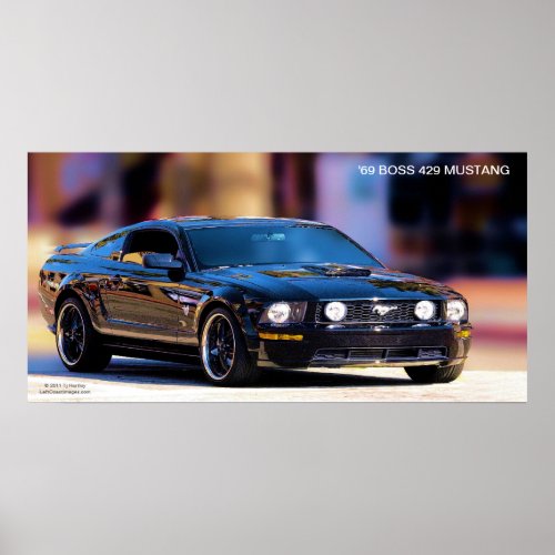 69 BOSS 429 MUSTANG POSTER