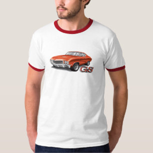 69 Buick GS in Red on Ringer Tee