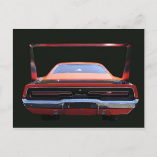 69 CHARGER REAREND POSTCARD
