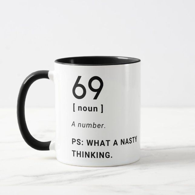 69 funny definition mug (Left)